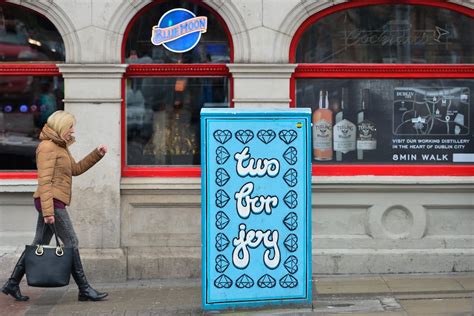 How to paint a traffic utility box on an Irish street corner